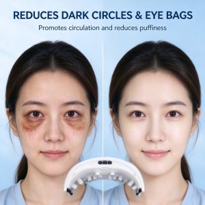 Massager Magnetic Fatigue Dark Circle Sleep Aid Therapy Vibration Acupressure Stress Relief USB Glasses Home Car Office
