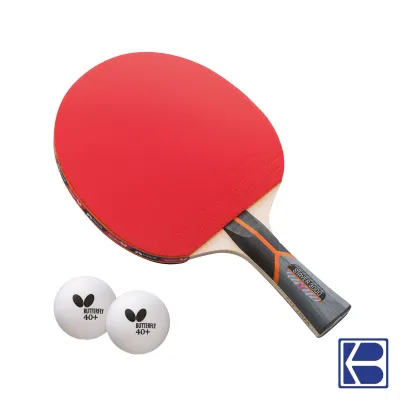 Butterfly | Stayer 3000 | Table Tennis | Pre-Assembled Bat with 2 40+ Balls | Blister Pack | SG Distributor