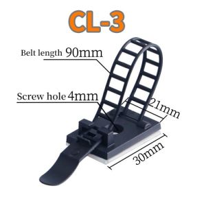 Klip Perapih Kabel Tempel Cable Ties Tis Penjepit Clip Perekat Organizer Holder Klem Clamp CL-3