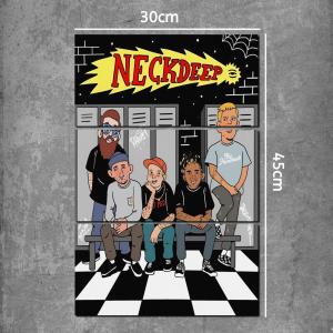 Poster Kayu MDF 1 Set 3pcs 153 - Hiasan dinding kamar cowok Poster kayu band vintage 1 set Pajangan Wall decor