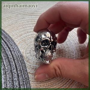 aiqinhaimaoyi Demon Skull Key PendantMetal Demon Skull Key CoverUniversal Modified Key Cover DecorativeWitchy Car Accessories Key Cover For Motorcycle