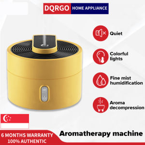 DQRGO [SG Stock] 220ML Portable Mini USB Aroma Diffuser Air Humidifier with 7 LED Night Light Silent Ultrasonic Air Diiffuser Mist Maker Aromatherapy for Car Home Office Free Essential Oil
