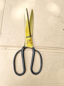 Kéo cắt vải sinh từ VÀNG ĐEN tay co tay duỗi chất liệu thép nhíp dùng để cắt vải trong ngành may mặc