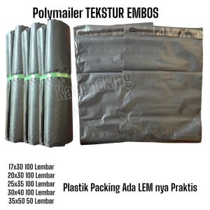 Plastik Packing olshop Polymailer 30x40 warna HITAM SILVER PINK UNGU BIRU MUDA isi 100 lembar