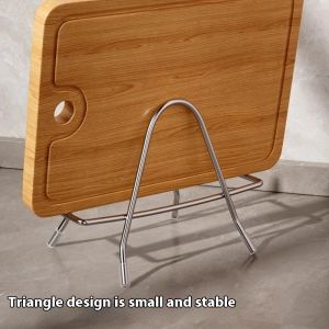 BLOOMRIDGE Rak Talenan สแตนเลสสตีลเขียงที่ใส่ฟองน้ำล้างจานสำหรับวางบนเคาน์เตอร์ห้องครัวแบบไม่พันฝาหม้อชั้นเก็บของแบบหนา