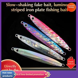 Graceful 1 Pieces Metal Lure Fishing Spoon Freshwater Fishing Hard LureSliceJigBait Spoon Fishing Tackle Metal Jigging