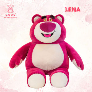 gấᴜ Bông gấᴜ Dâu Ngồi Mặt Cười gấᴜ Lotso Hồng Đậm cam kết y hình 100% K1T1