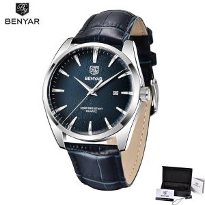 BENYAR new fashion quartz luxury simple business clock waterproof mens watch