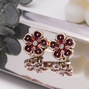FinDee 1 ชิ้น รูปดอกไม้ ตะขอร่นกางเกง หัวเข็มขัดเอว สไตล์ใหม่ หัวเข็มขัดตกแต่งเอว Fashion Pins