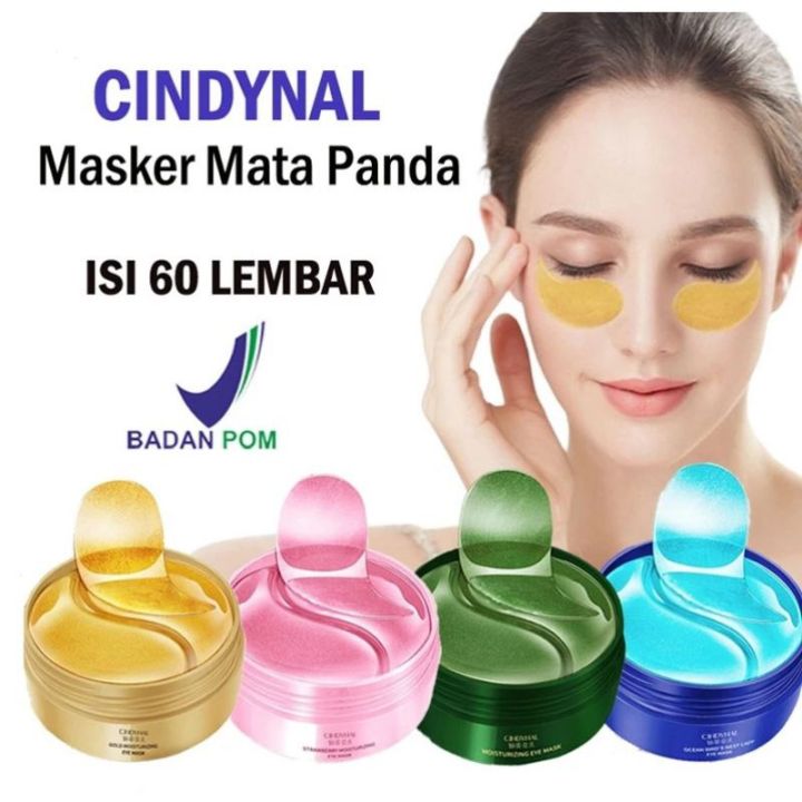 [BPOM] Cindynal Eye Mask - Masker Mata Collagen Emas 24k (Isi 60 Lembar) | Mata Panda Anti Kerutan