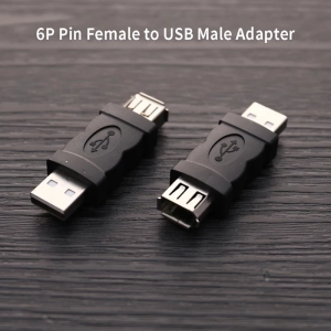 1394 6Pin Female to USB2.0 Male Adapter Camera Mobile Phones Music Player Scanners Converters Adapter