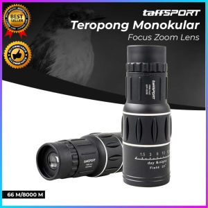 COD TaffSPORT Prime Teropong Monokular Focus Zoom Lens 66 M/8000 M - 16x52 / teropong monokular mini jarak jauh siang malam sangat jelas terbaru waterproof terlaris zoom 16x8000meter terbaik survival mendaki gunung camping rekomended tren top bagus viral