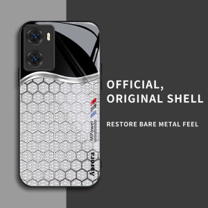 สำหรับ OnePlus Nord N20 SE เคสศัพท์ป้องกันการตก ลายรังผึ้งสีเงิน บุคลิกภาพทันสมัย