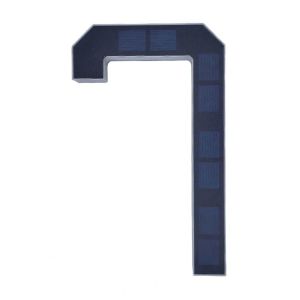 ZENGD Waterproof Solar Lighted House Numbers Light 6.7IN No Wiring LED House Number Plaque Address Sign Illuminated Exterior Solar Digital Doorplate Yard