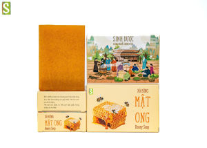 [CHÍNH HÃNG] Xà Phòng Thảo Dược Mật Ong Nghệ HTX Sinh Dược xà bông mật ong thảo dược thiên nhiên- 100g