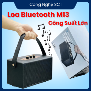 Loa Bluetooth M13 Âm Thanh 3D Thiết Kế Đẹp Nghe Nhạc Liên Tục 6h Gọn Nhẹ Dễ Mang Đi