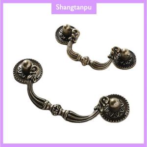[shangtanpu] Red/Green Bronze Antique European classical old-fashioned furniture kitchen cabinet handle shoe cabinet drawer zinc alloy handle