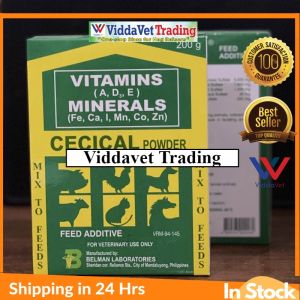 Viddavet Cecical Powder Vitamins + Minerals Feed Additive 200 Grams Cecical feed mix powder for pig supplement