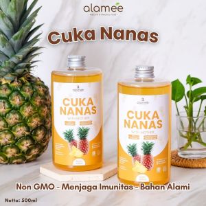 ALAMEE Cuka Nanas 500ml Original Pineapple Cider Vinegar With Mother Organik
