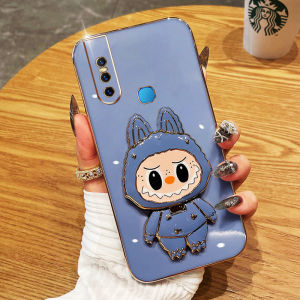 VRQR Labubu Casing for Vivo V15 Pro Vivo 1819 Rotating Bracket with Mirror Soft Shell