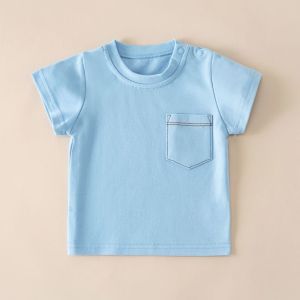 CleverMama Premium Cotton Tops Tshirt for Baby Boys and Girls 6months- 3 years old Short-sleeve Tee for toddler and kids/ BS Series