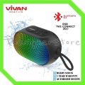 VIVAN VS17 Speaker Bluetooth RGB Portable 5.3 IPX7 Tws Connect - Garansi Resmi 1 Tahun. 