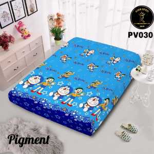 Sarung kasur busa resleting ukuran No.4 90x200 tebal 15 cm motif karakter anak-anak