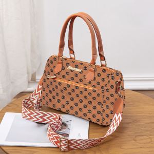 JOANNA BAG #3207 KOREAN ELEGANT LEATHER FASHION CROSSBODY BAG WITH TRIBAL PRINT ANF VERSATILE STRAP FOR WOMEN