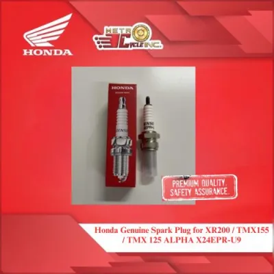 Honda Genuine Spark Plug Denso X24EPR-U9 for TMX125 TMX155 XR200/XLR200 and GL125