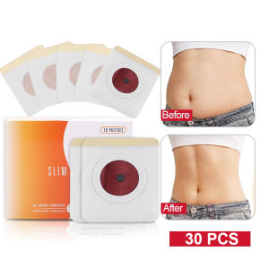 KOYO PELANGSING SLIM PATCH Pembakar Lemak Obat Pelangsing Badan 30PCS Stiker Pusar Obat Cina Patch Pelangsing Detox Penurunan Berat Badan Pelangsing Badan Cepat Dan Ampuh