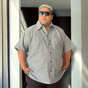 BUTTON DOWN CHAMBRAY COLLARED SHIRT PLUS SIZE MENS WEAR