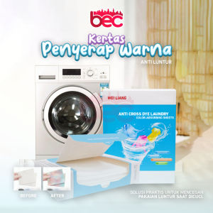 WP KERTAS PENYERAP WARNA Anti Luntur isi 50lbr Pakaian Noda Kotoran Mesin Cuci Baju Laundry Detergent Sheets