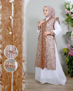 Gamis Mandalika Outer Tulle Jumbo Ld 96cm-120cm