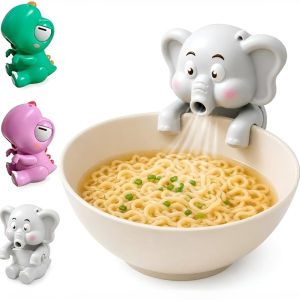 🐶DogFan Cute Elephant Shape/Clip-on/Portable Baby Food Cooler Toy/Meal Cooling Fan For Kids Feeding/PP Material/Table Top Mini Fan Little Dog Blower Small Dog Fan Food Feeder Toy Little Dog Blower Fan