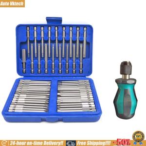[Vktech]50 ชิ้น 75 มิลลิเมตรการรักษาความปลอดภัยไขควงบิต Torx ดาว HEX Spline slotted ฟิลลิป ไขควงหกเหลี่ยม อุปกรณ์ซ่อมแซม อุปกรณ์ช่าง เครื่องมือช่