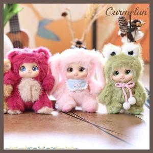 [Carmelun] Cartoon Cute Vinyl Animal Plush Doll Stuffed Toys Keychain Lanyard Backpack Pendant Bag Hang Couple Ornaments Ragdoll Kids Gifts