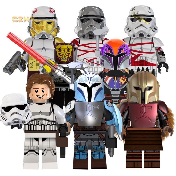 Ahsoka Han Solo Leia Luke Commander Fox Clone Shock Trooper Space Wars ...