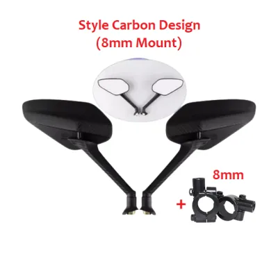 [SG SELLER] Bicycle Rear Side Mirror Riding Clear Wide Range Left And Right bicycle accessories Adjustable Handlebar Mirror