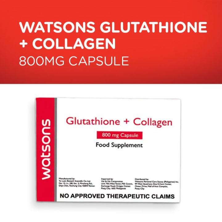 GLUTA COLLAGEN CAP WATSONS 800MG Sold per piece