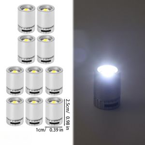 10Pcs Miniature LED Lights Electroplating Muti-Color Light Changing Tiny Light for Hand Craft DIY Dollhouse Balloons Party Decoration