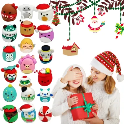 Holiday Advent Calendar 2024 Mini Stocking Stuffers Christmas Party Favor Gift for Children and Adults Seasonal Decor