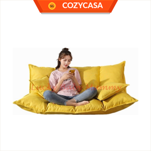 【COZYCASA】Foldable Tatami Sofa Bed / Floor Recliner Chair with 2 Pillows