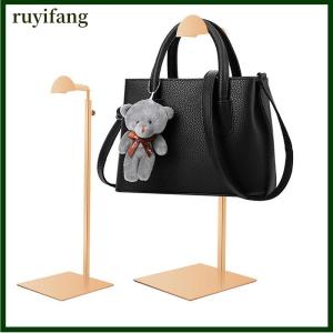 ruyifang Có Thể Điều Chỉnh Đánh Bóng Vàng Bạc Treo Túi Túi Xách Kệ Hiển Thị Đứng Ví Túi Xách Chủ Giá Tổ Chức Đứng Lưu Trữ