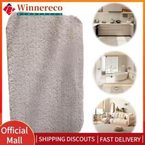 【winnereco】Stylish 50x80cm Bath Mat Soft Bathroom Rug for Bedroom Entryway Quick Dry Non Slip Design