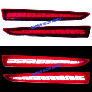 Mata Kucing Reflektor Lampu LED Bemper Belakang Tipe C Raize Rocky 2021 2022 2023 2024 2025