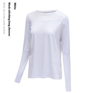 Kai Si Ke เสื้อโยคะแบบแห้งเร็วทรงหลวมสำหรับผู้หญิงสำหรับออกกำลังกายในฤดูใบไม้ผลิและฤดูร้อน