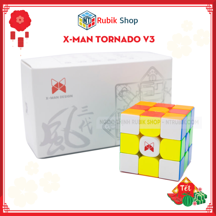 [Hoàn tiền 10%][Siêu phẩm] Rubik 3x3 X-man Design Tornado V3 M ...