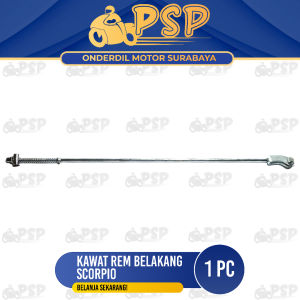 Kawat Rem Belakang Scorpio - Tiang Lidi Kampas Pedal Rem Rim Brake Break Rod Mur Per Peer Pir Bagian