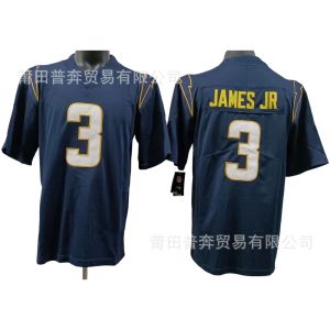 Embroidered Football Jersey NFL Chargers Lightning Team Football Jersey 97 # BOSA 33 # JAMES JR30 # 10 # Dropshipping