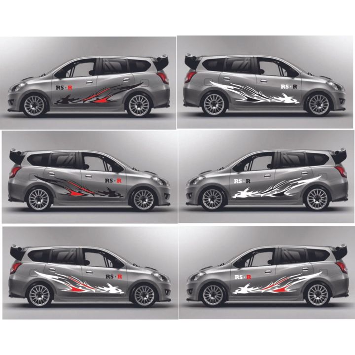 Cutting sticker mobil datsun go stiker mobil datsun go cutting stiker ...